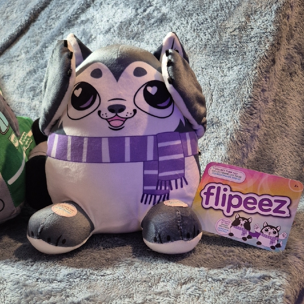 flipeez "Kira" The Husky Snowboarding Sensation Plush NWT